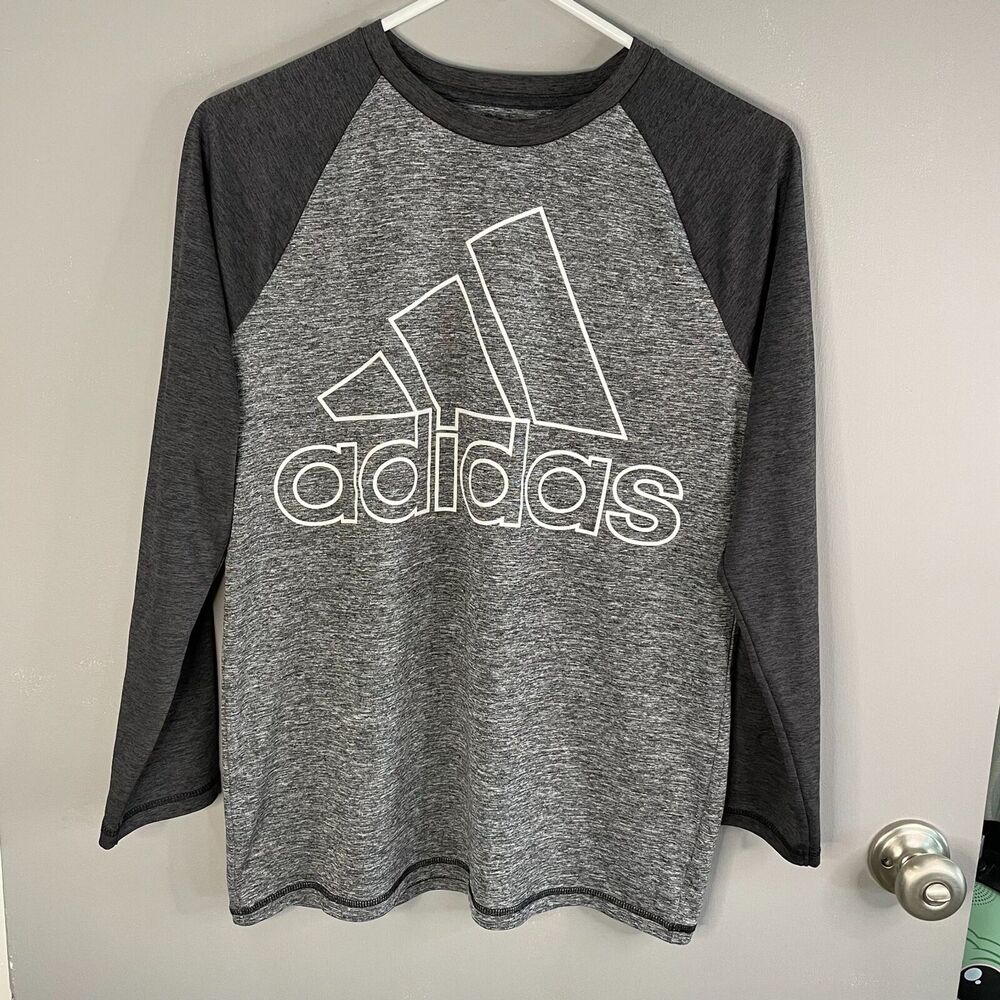 Adidas Girls 14 Long Sleeve Jersey Raglan T-Shirt